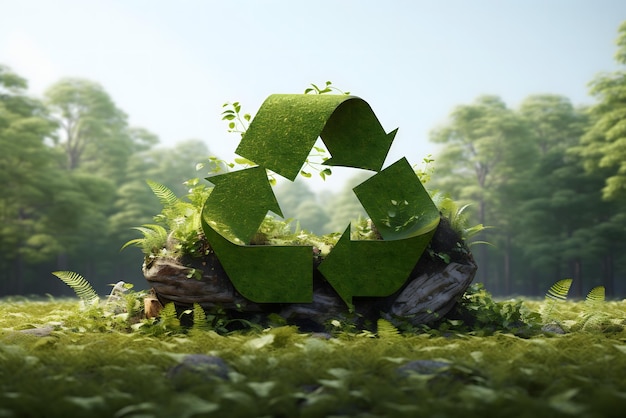 Groen blad achtergrond groene planeet aarde hernieuwbare energie gloeilamp met groene energie Aardedag