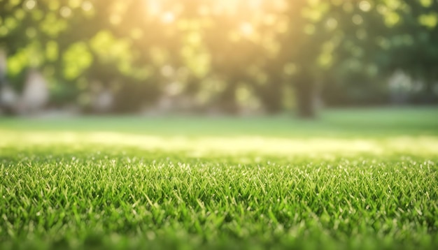 Groen gazon met vers gras buitenshuis Natuur lente gras achtergrondstructuur