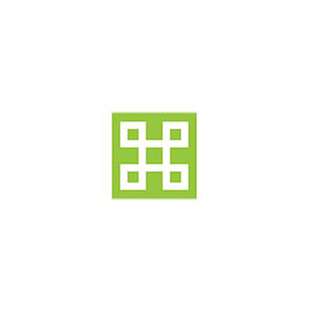Groen geometrisch logo