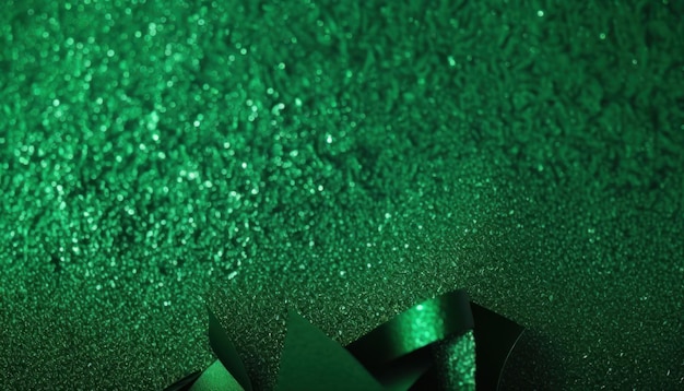 Groen glitter papier achtergrond voor Saint Patrick's Day.