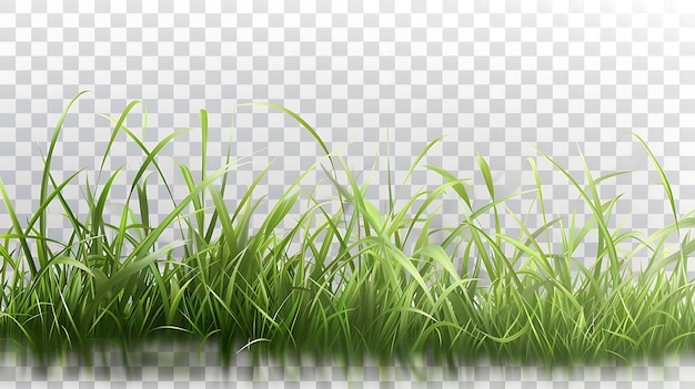 Groen gras rand Vector illustratie van een groen gras rand