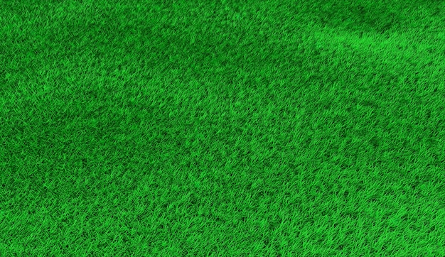 Groen heuvelachtig gazon in kleine heuveltjes. 3D-afbeelding