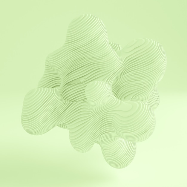 Groen licht abstracte achtergrond. 3d illustratie, 3d-rendering.