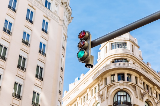 Groen licht van een verkeerslicht