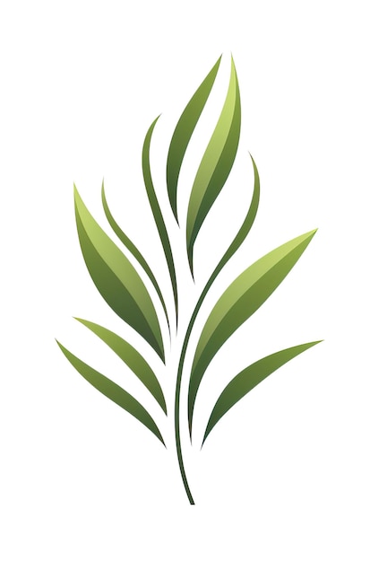 Groen logo van het bijkantoor op een witte achtergrond