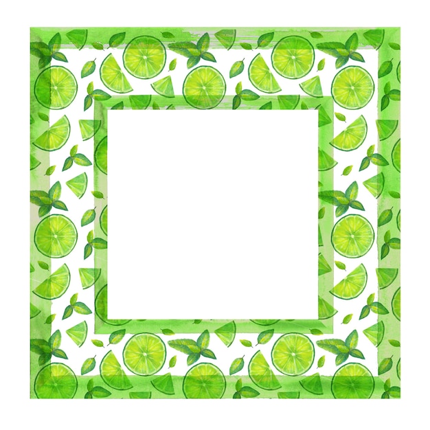 Groen mojito-frame