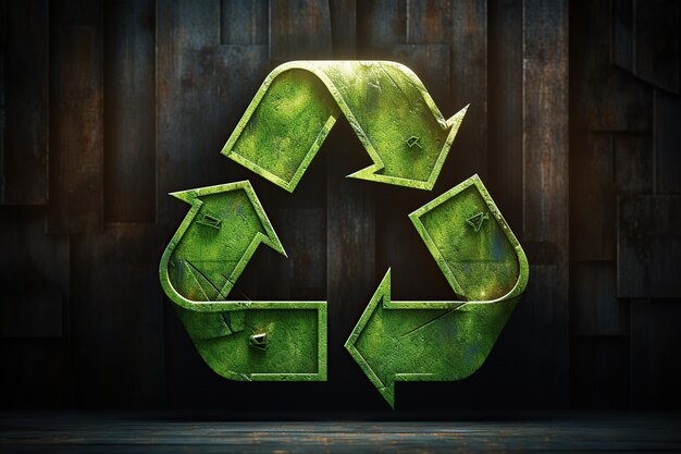 Groen recycle symbool Save planet eco concept