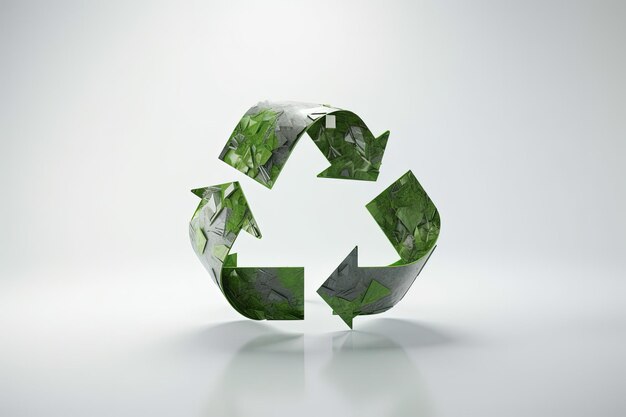 Groen recyclingsymbool Generatieve AI