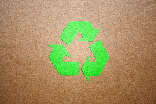 Groen recyclingteken