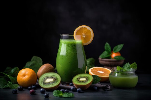 Groen smoothie-fruitdieet Genereer Ai