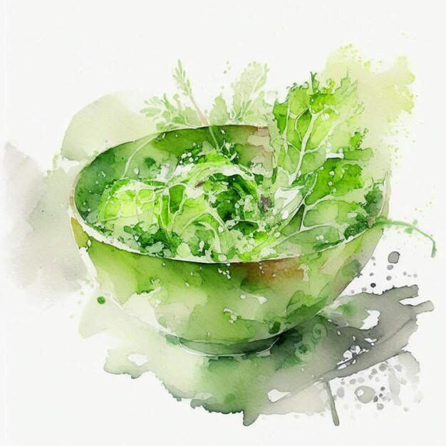 Foto groen veganistisch ontbijtmaal in een schaal met spinazie arugula avocado zaden en spruiten op donkere achtergrond schoon eten dieet veganistisch voedsel concept