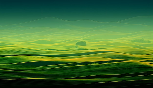 Foto groen veld landschap groen desktop behang groen abstract voor banner groen veld groen veld