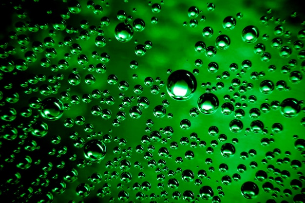 Groene abstracte achtergrond met bubbels