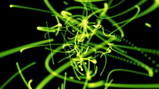 groene abstracte chaotische groene deeltjes achtergrond