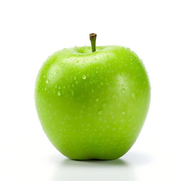 Groene appel geïsoleerd op een witte achtergrond