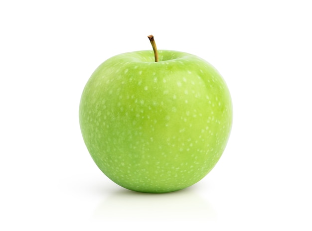 Groene appel geïsoleerd op wit