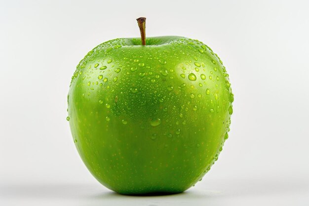 Groene appel geïsoleerd op witte achtergrond