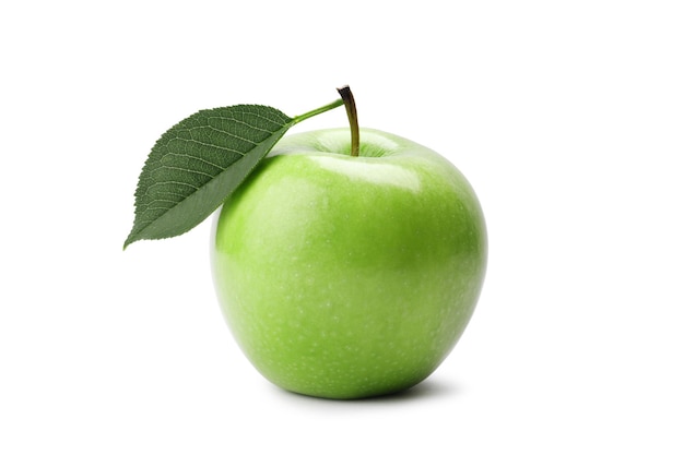 Groene appel geïsoleerd op witte achtergrond