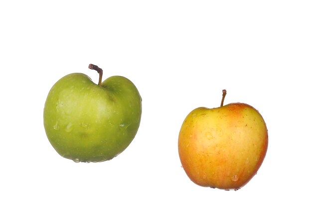 Groene appels geïsoleerd op wit