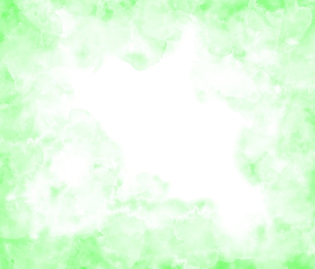 Groene aquarel achtergrond met een witte lege ruimte voor tekst.