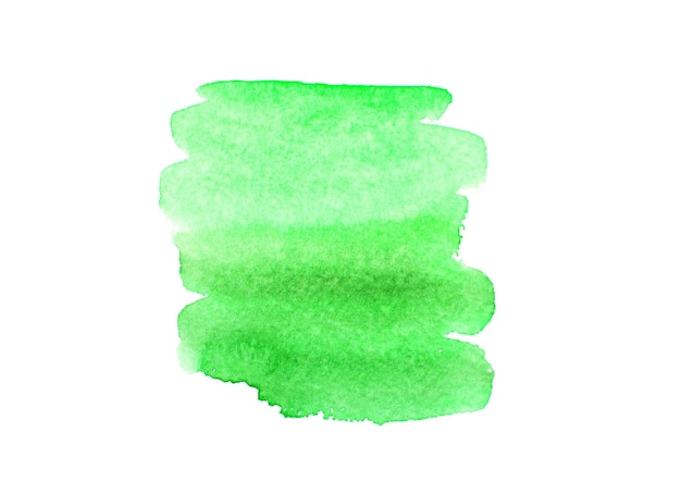 Groene aquarel op papier