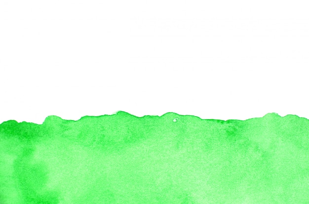 Groene aquarel op papier