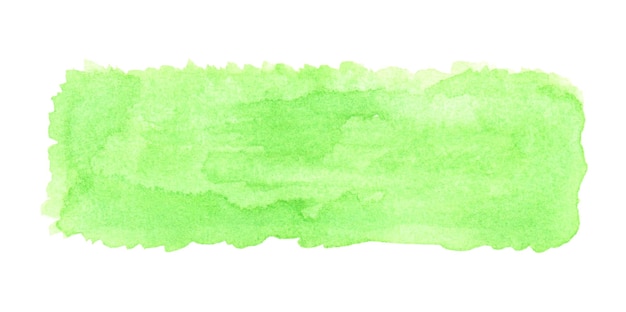 Groene aquarel streep achtergrond geïsoleerd