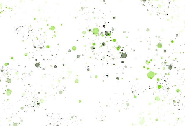 Groene aquarel verf spatten op een witte achtergrond