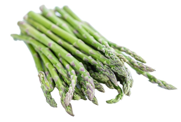 Groene asperges geïsoleerd op wit