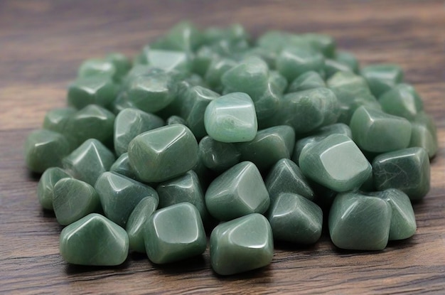 Foto groene aventurine minerale edelsteen