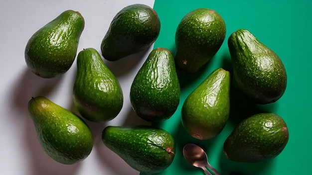Foto groene avocado's