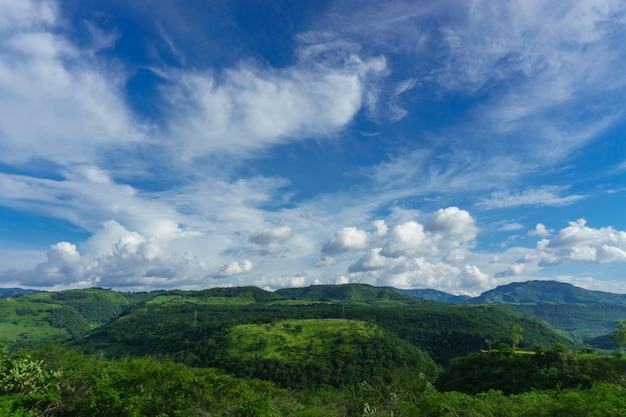 Groene bergen uit Nicaragua