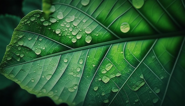 Groene blad achtergrond close-up bekijken