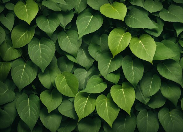 Foto groene bladeren op de achtergrond