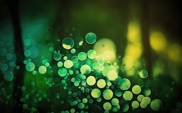 Groene bokeh