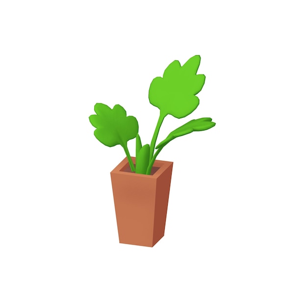 Groene boom 3d render vectorillustraties