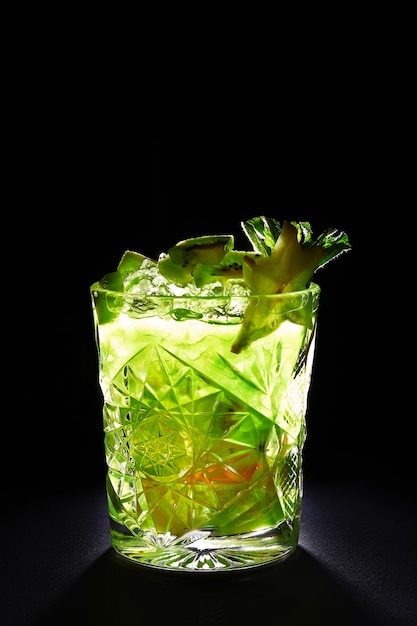 Groene cocktail zoals mojito