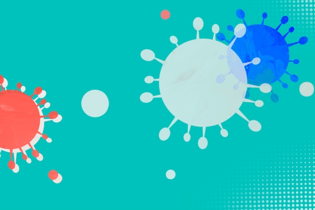 Groene coronavirus achtergrond afbeelding