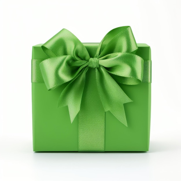 Groene geschenkkist met grote boog