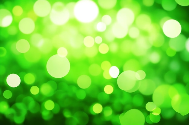 Groene Glitter Bokeh met springkle verlichting