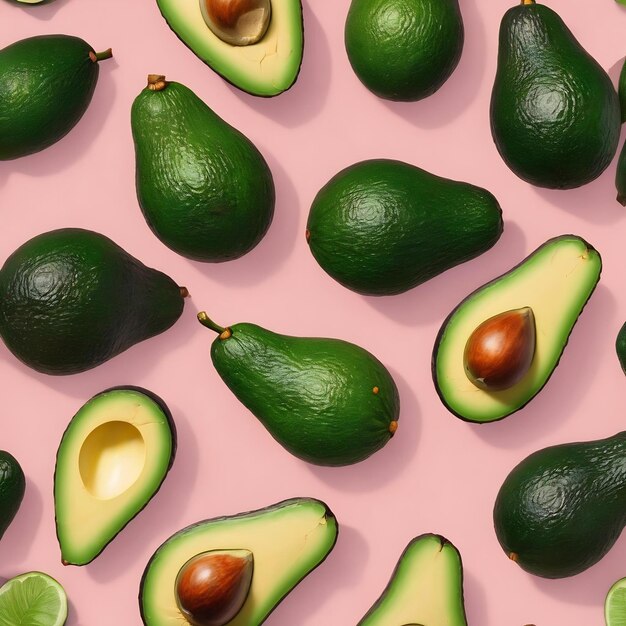 Foto groene goedheid rijpe avocado een voedingsrijk super veganistisch voedsel voor heerlijke en gezonde creaties