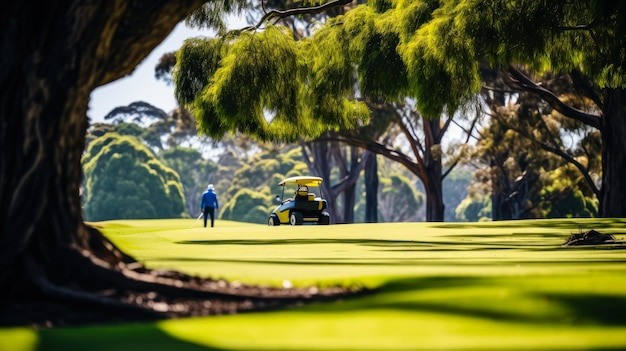 groene golfbaan gazon gras generatieve ai