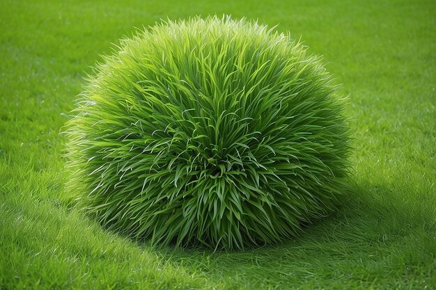 Groene grasbal geïsoleerd op wit