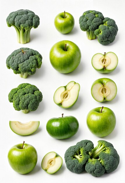 Groene harmonie van appels en broccoli