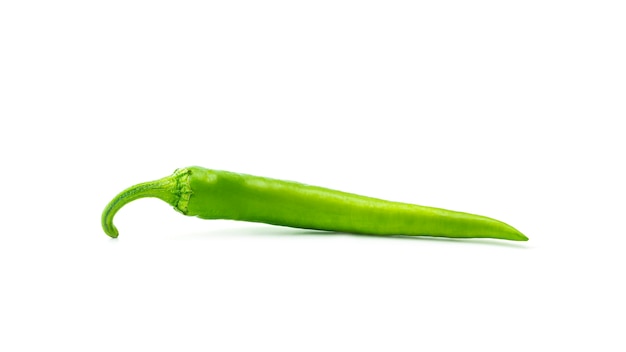 Groene hete chili peper.