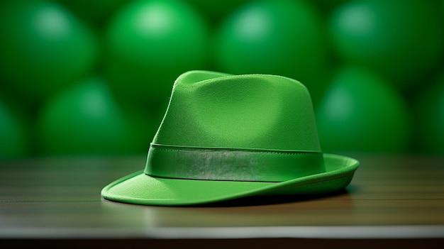 groene hoed HD 8k behang Stock Fotografische afbeelding