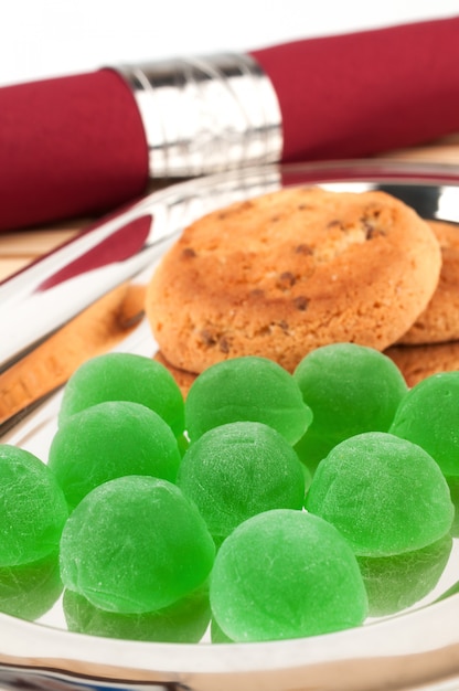 Groene jelly candy