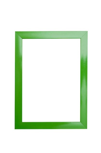 Groene kleur frame geïsoleerd op een witte achtergrond