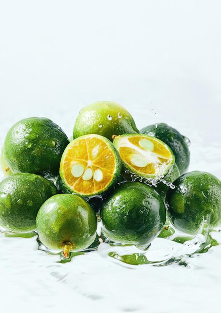 Groene Kumquat Een verfrissende Citrus Sensation verhuurt stockfotografie