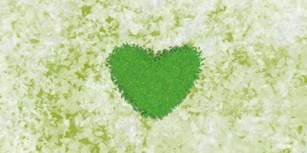 Foto groene liefde abstracte achtergrond